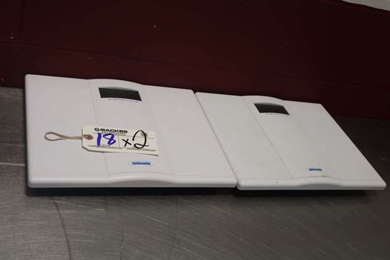 Times 2 - Health-O-Meter 550 lb. digital scales