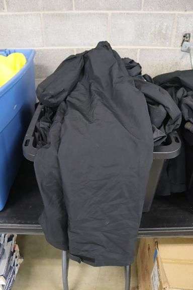 Tote to go - Ameri Corps labeled blank wind pants & coats - tote says Medium - buyer to view