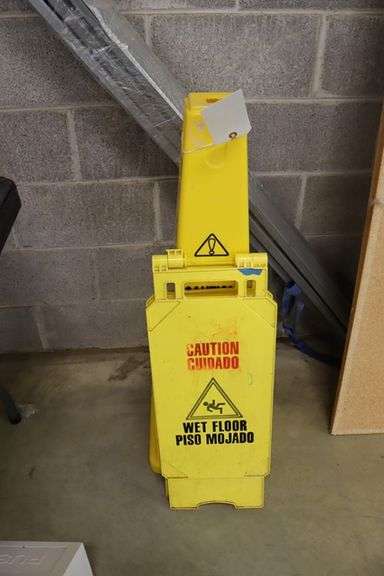 Times 2 - Caution wet floor signs