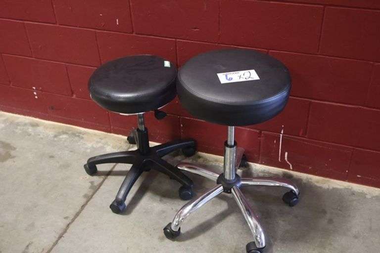 Times 2 - Black vinyl exam stools