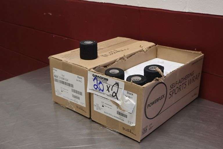 Times 2 - Cases of Powerflex sports wrap - 1 case is 3/4 full