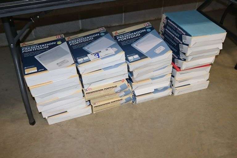 Large lot to go - Assorted colored presentation portfolios