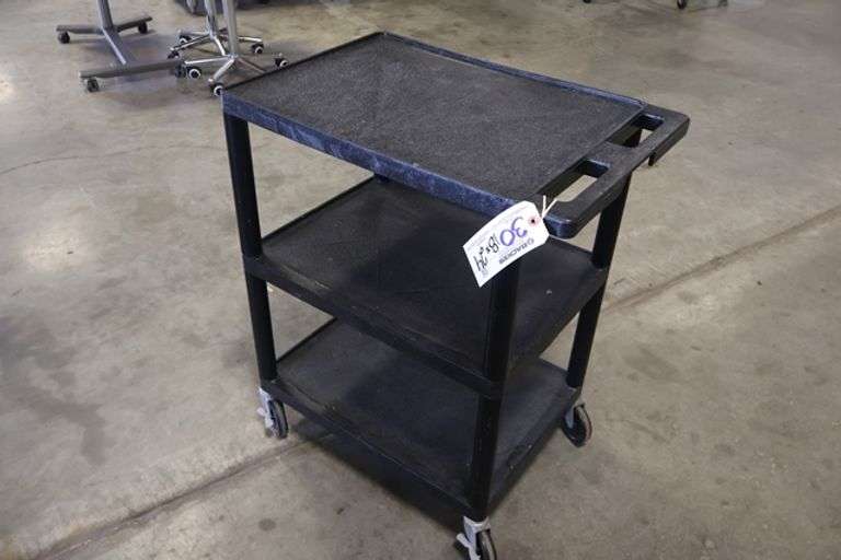 18" x 24" black poly cart