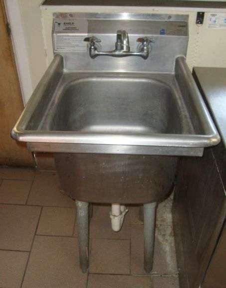 Eagle Sink, NSF, approx. 22" x 26" x 40" tall