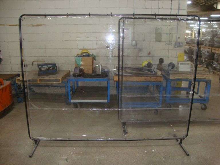 Black Stallion Quick Frame Curtain Panel Wall, approx. 96" x 78" tall