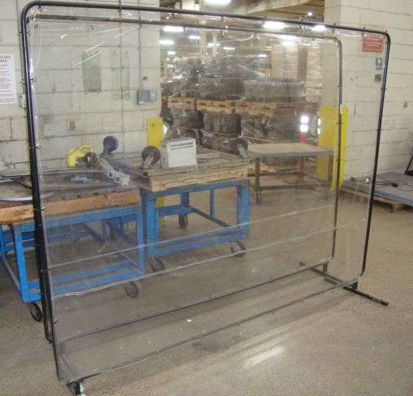 Black Stallion Quick Frame Curtain Panel Wall, approx. 96" x 78" tall