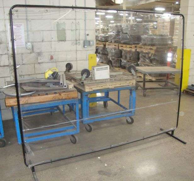 Black Stallion Quick Frame Curtain Panel Wall, approx. 96" x 78" tall