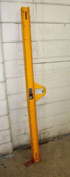 2022 Harrington Kito 1/2T Crane/Forklift Spreader Bat, approx. 76" long