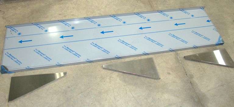 New 78" x 18" Stainless Shelf w/brackets
