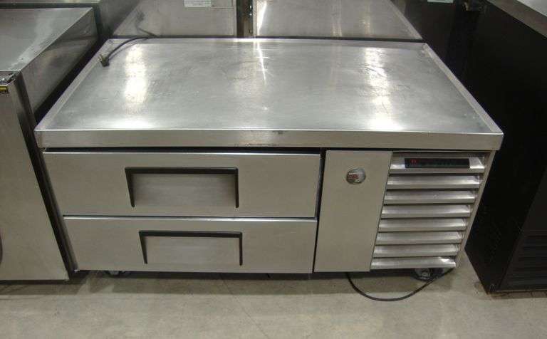 True Refrigerated Chefs Base on Casters, Model TRCB-50, NSF, approx. 50" x 31" x 27" tall, 120V, Runs & Cools!