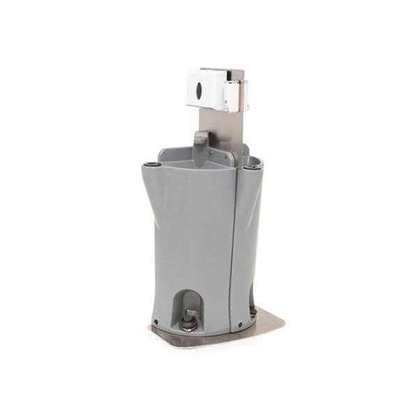NEW Nemco 12 Gallon Double Sided High Density Polyethylene Portable Hand washing / Sanitizing Sink Station, Model 69960, Perfect for Outdoor Events-Concerts, Weddings, Family Events, Graduations, Festivals, Fairs, BBQ, etc., includes faucet & drain, paper towel dispenser & soap/sanitizer dispenser, foot pedal water flow activation drains into a grey built-in water tank, UV-proof body with stainles