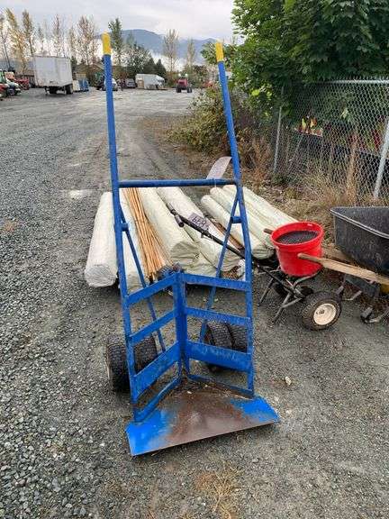 Heavy Duty Hand Cart For Trees - 4 Tires - Pneumatic
