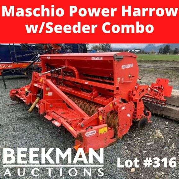 Maschio Power Harrow Seeder Combo