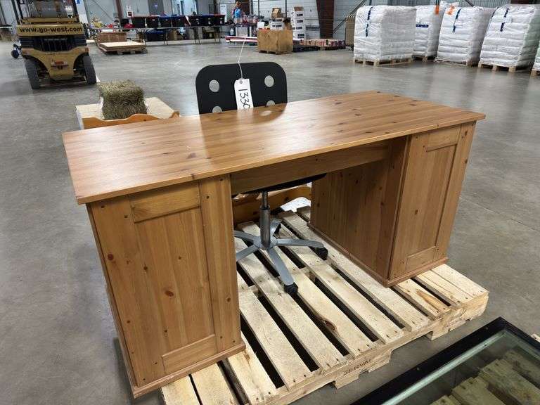 Ikea Wood Desk With Office Chair