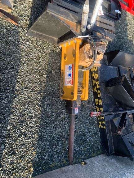 Agrotk Hydraulic Chisel Hammer Skidsteer Attachment