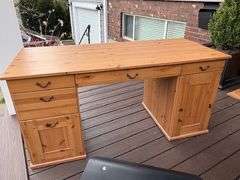 Ikea Wood Desk With Office Chair