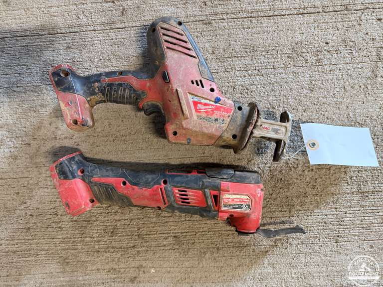 2 Milwaukee Battery Powered Hand Tools - No Batteries