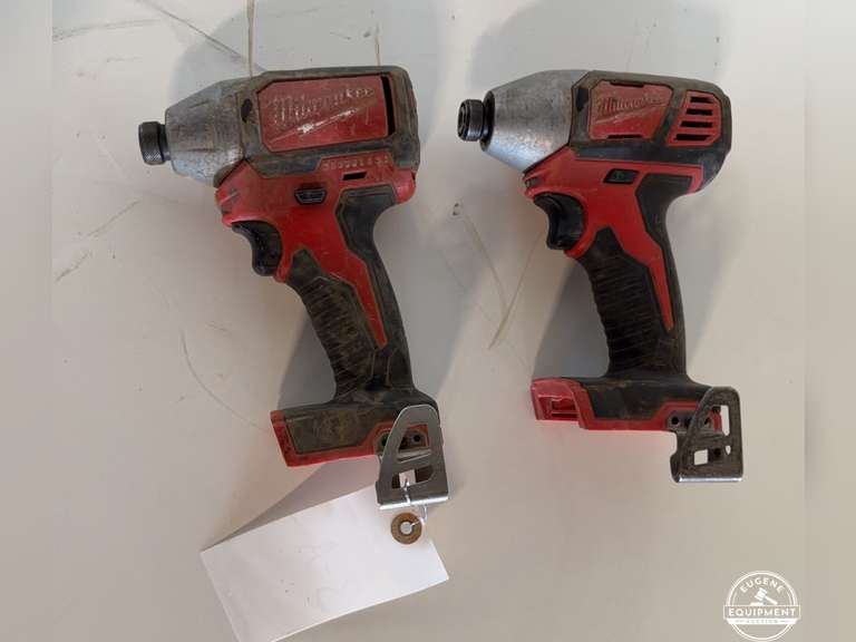 2 Milwaukee Battery Powered Drills - No Batteries
