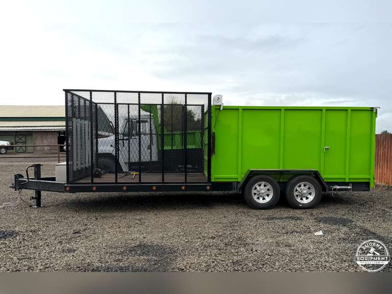 2023 Tandem Axle Landscape Trailer w/Rear Dump Box 6'x6'x 1O' Custom Built No Title