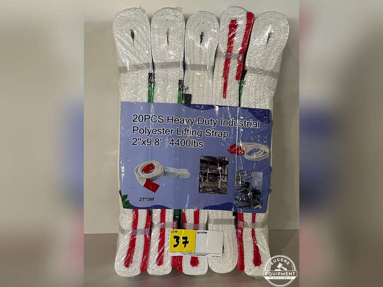 10 Pack Heavy Duty Lifting Straps 2" x 9.8' 4400lbs - New