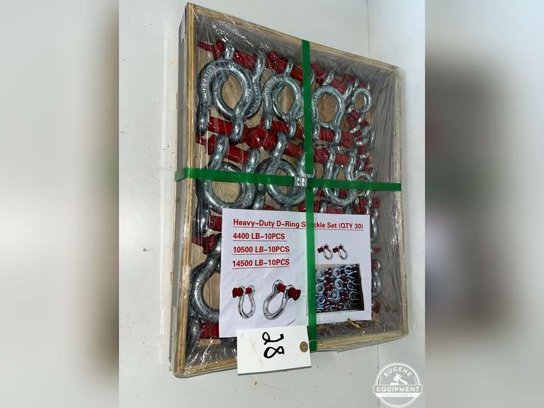 30 Pack Heavy Duty D Ring Shackle Set - New