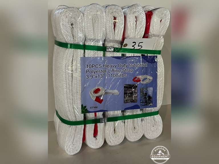 10 Pack Heavy Duty Lifting Straps 3.9" x 13' 11,000lbs - New