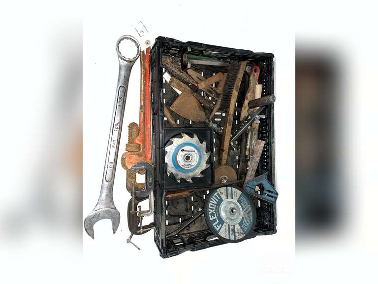 Lot of Assorted Hand Tools, Pipe Wrenches & C Clamps