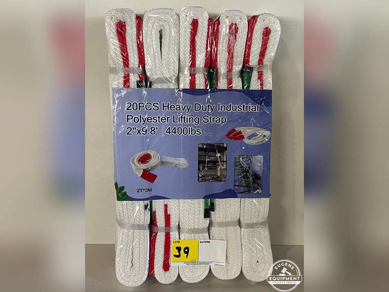 10 Pack Heavy Duty Lifting Straps 2" x 9.8' 4400lbs - New