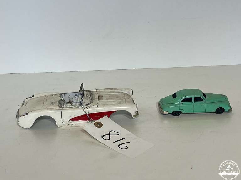 1957 Die Cast Chevy Corvette & 1950's Buick Sedan