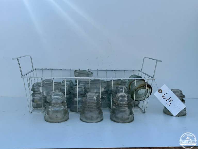 Lot of 20 Glass Insulators