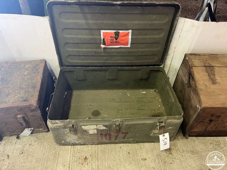 Antique Military Style Trunk