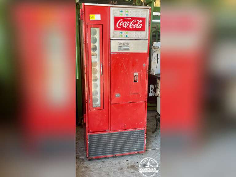 Antique Coke A Cola Vending Machine