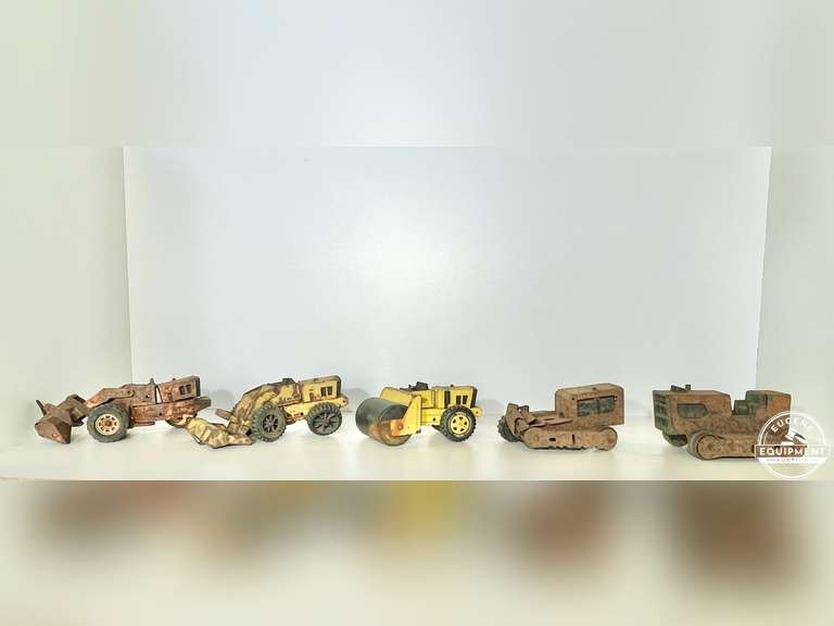 2 Tonka Bulldozers, 2 Tonka Loaders & Tonka 1960's Rare Steam Roller