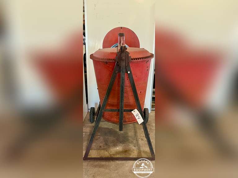 Portable Concrete Mixer w/ Electric Motor