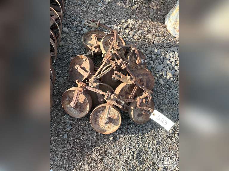 Lot of 13 Antique Steel Wheels