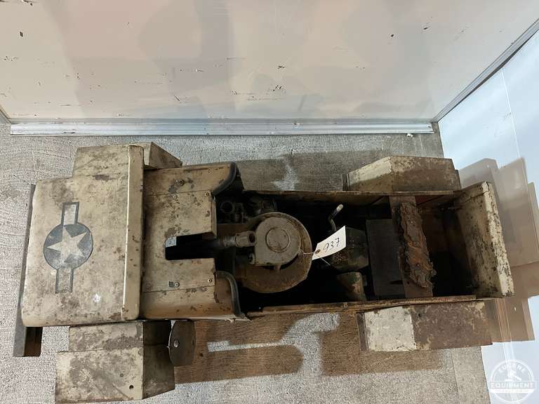 Vintage Metal Gas Powered Military Style Jeep