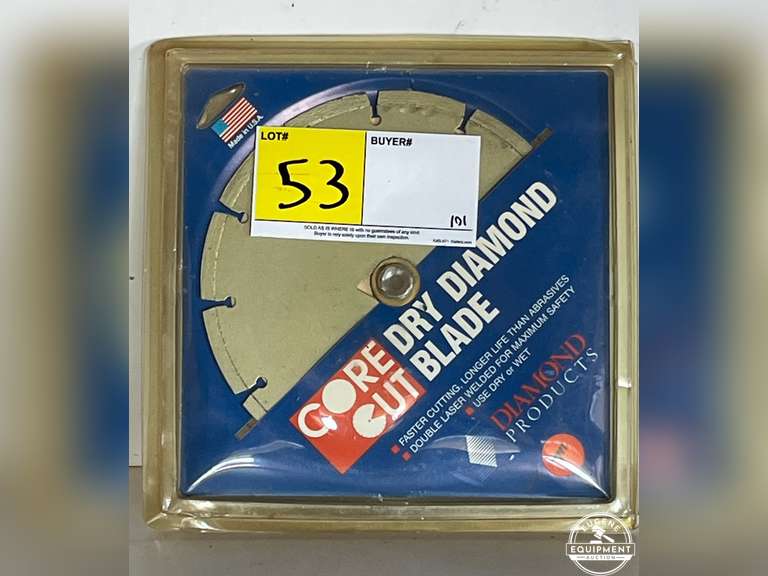 New Core Cut 7' Dry Diamond Blade