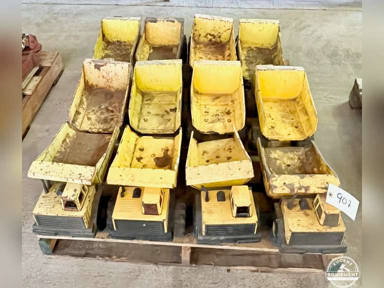 Lot of 12 Tonka Dump Trucks