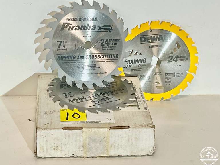 Lot of Approx. 7 1/4" New Saw Blades