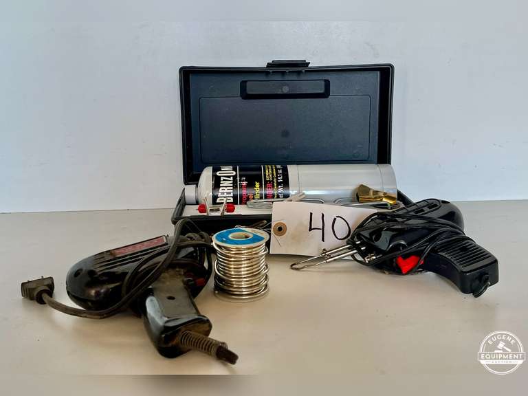 Lot of 2 Soldering Irons Butane Torch Kit