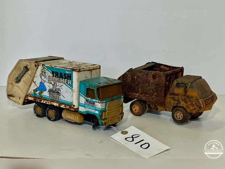 1988 Nylint Trash Truck & 1960's Tonka Trash Truck