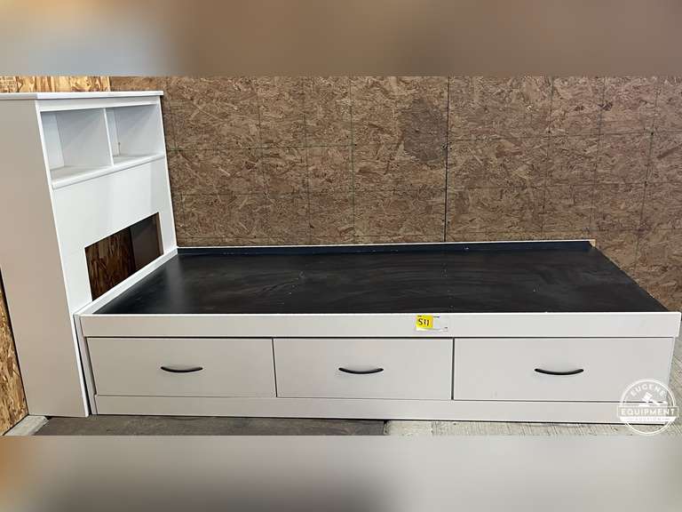 Twin Bed Frame w/ 3 Storage Drawers