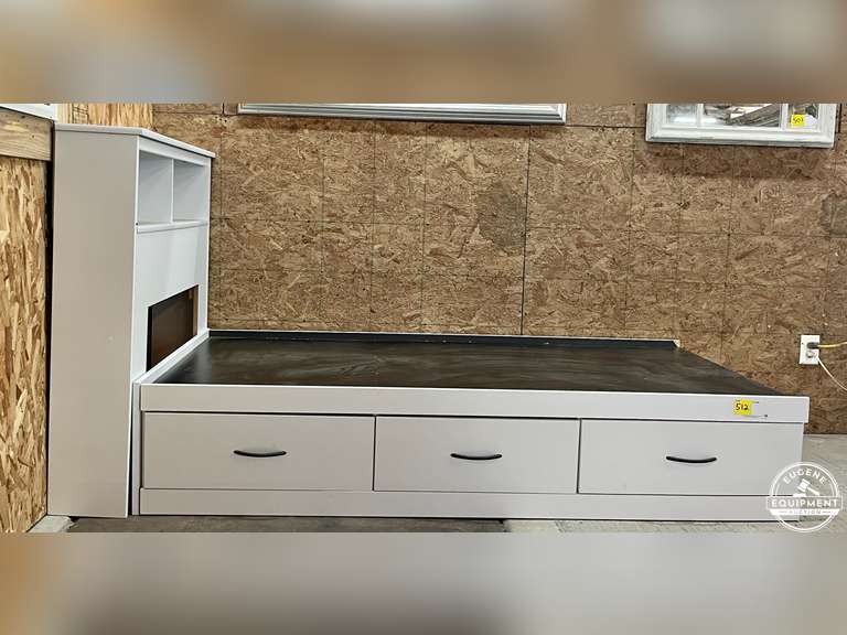Twin Bed Frame w/ 3 Storage Drawers