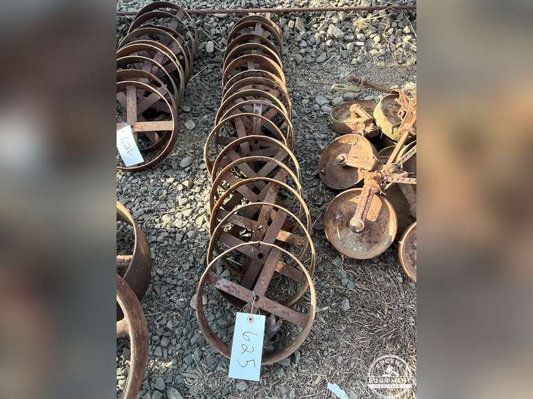 Lot of 15 Antique Steel Wheels