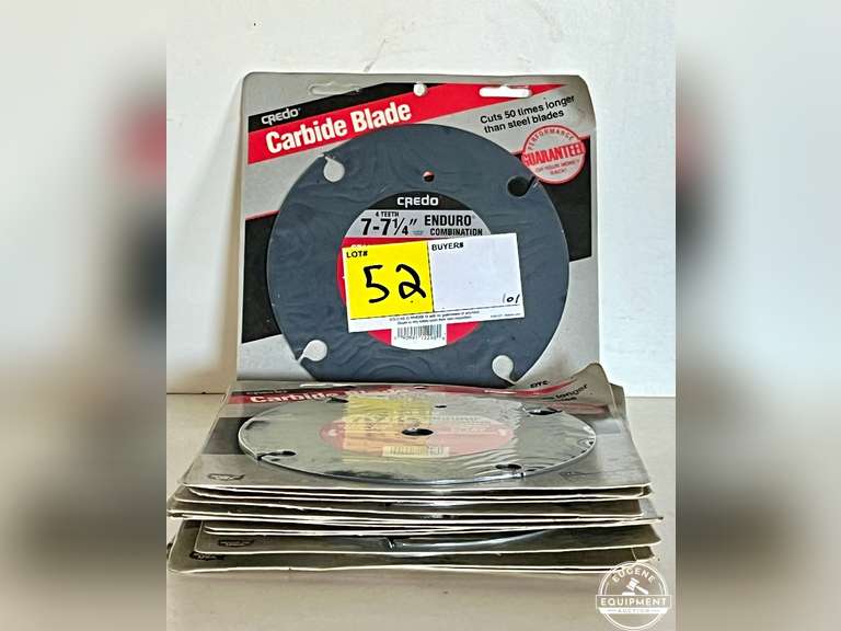 Lot of 13 New Cardo 7 1/4" Carbide Blade