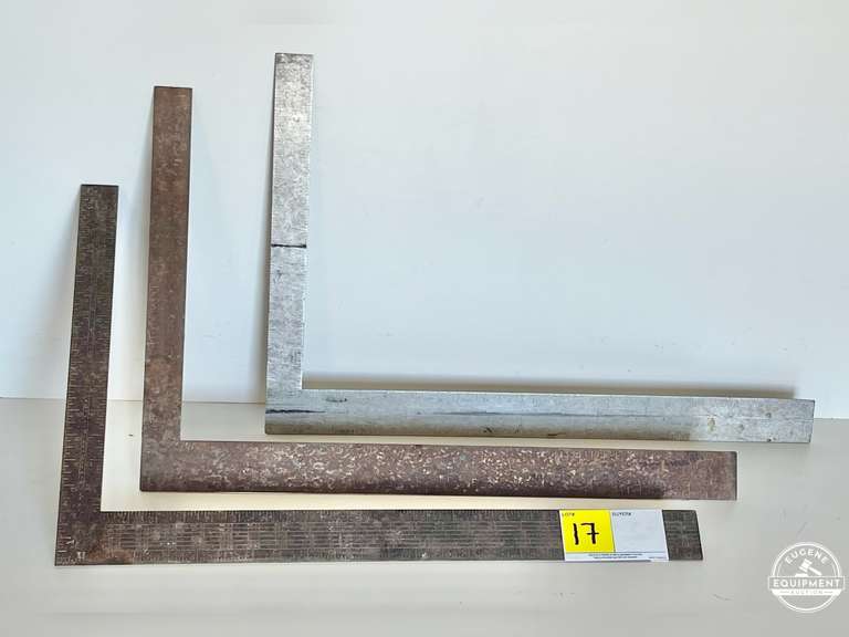 Lot of 3 Metal Squares