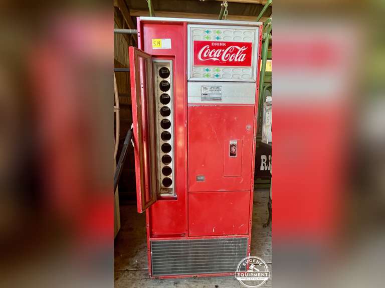 Antique Coke A Cola Vending Machine