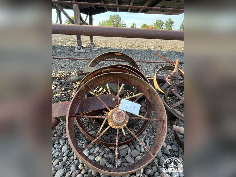 4 Antique Steel Wheels