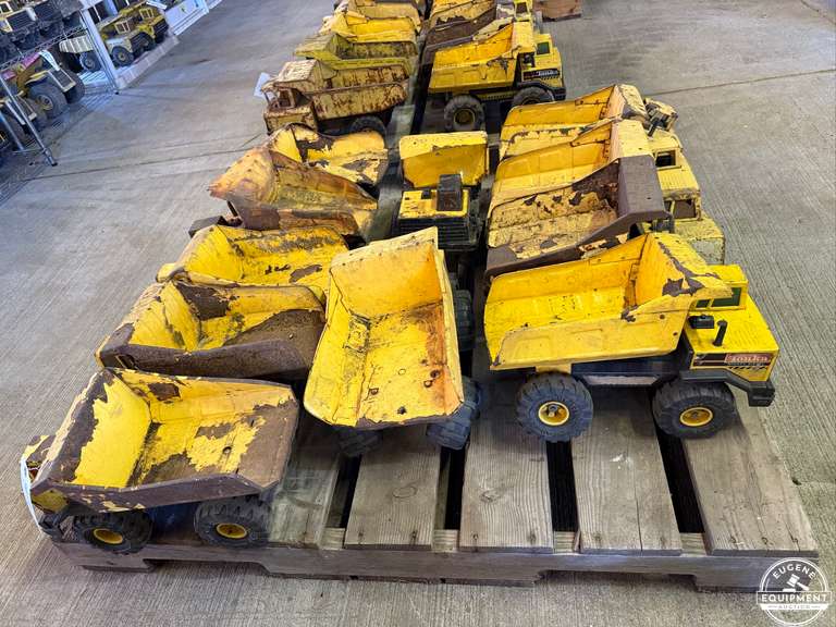 Lot of 11 Tonka Dump Trucks