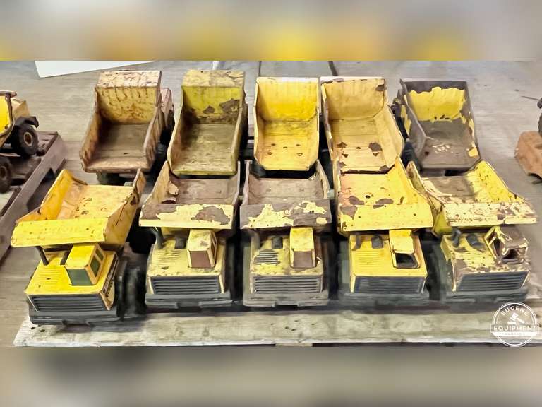 Lot of 10 Tonka Dump Trucks